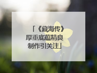 《藏海传》厚重底蕴精良制作引关注