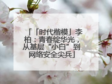「时代楷模」李柏：青春绽华光，从基层“小白”到网络安全尖兵