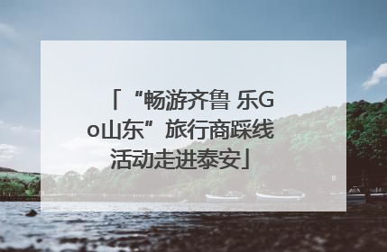 “畅游齐鲁 乐Go山东”旅行商踩线活动走进泰安