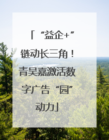 “益企+”链动长三角！青吴嘉激活数字广告“园”动力
