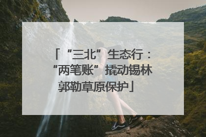 “三北”生态行：“两笔账”撬动锡林郭勒草原保护