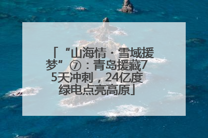 “山海情・雪域援梦”⑦：青岛援藏75天冲刺，24亿度绿电点亮高原