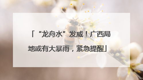“龙舟水”发威！广西局地或有大暴雨，紧急提醒