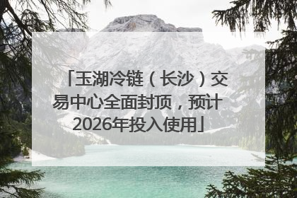 玉湖冷链（长沙）交易中心全面封顶，预计2026年投入使用