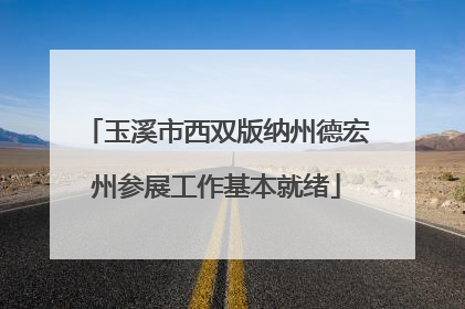 玉溪市西双版纳州德宏州参展工作基本就绪