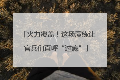 火力覆盖！这场演练让官兵们直呼“过瘾”