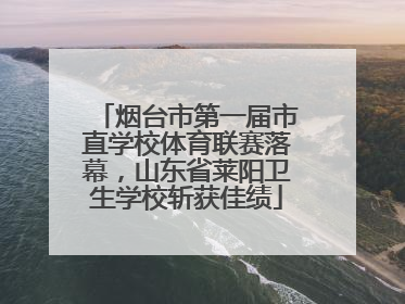 烟台市第一届市直学校体育联赛落幕，山东省莱阳卫生学校斩获佳绩