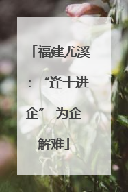 福建尤溪：“逢十进企” 为企解难