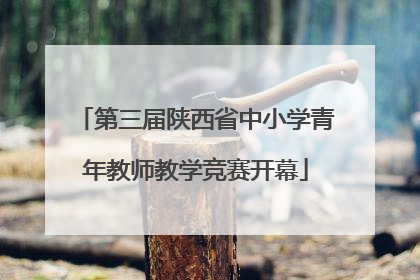 第三届陕西省中小学青年教师教学竞赛开幕