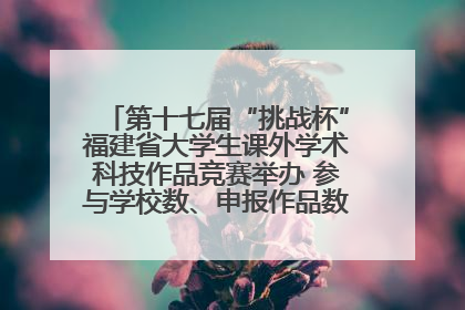 第十七届“挑战杯”福建省大学生课外学术科技作品竞赛举办 参与学校数、申报作品数创历史新高