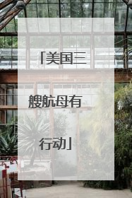 美国三艘航母有行动