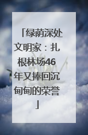 绿荫深处文明家：扎根林场46年又捧回沉甸甸的荣誉