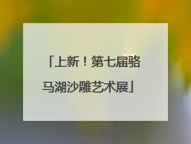 上新！第七届骆马湖沙雕艺术展