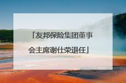 友邦保险集团董事会主席谢仕荣退任