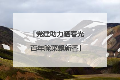 党建助力晒春光 百年腌菜飘新香