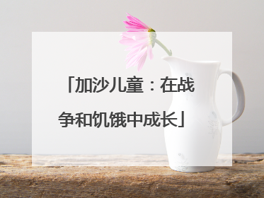 加沙儿童：在战争和饥饿中成长