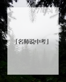 名师说中考