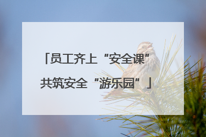 员工齐上“安全课” 共筑安全“游乐园”