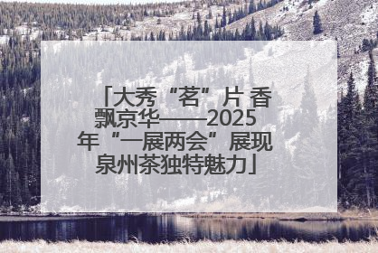 大秀“茗”片 香飘京华——2025年“一展两会”展现泉州茶独特魅力