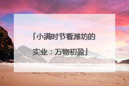 小满时节看潍坊的实业：万物初盈