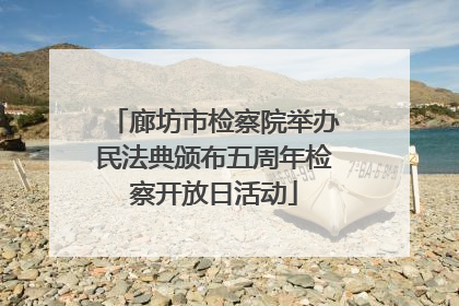 廊坊市检察院举办民法典颁布五周年检察开放日活动
