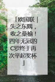 欧国联｜失之东隅，收之桑榆！四年无冠的C罗终于再次举起奖杯