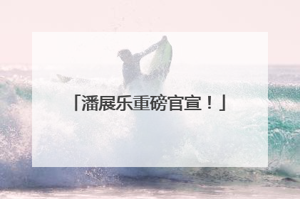潘展乐重磅官宣！