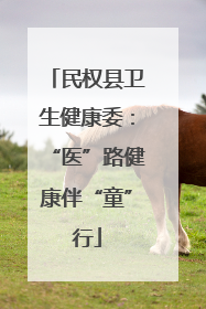 民权县卫生健康委：“医”路健康伴“童”行
