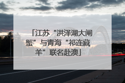 江苏“洪泽湖大闸蟹”与青海“祁连藏羊”联名赴澳