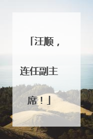 汪顺，连任副主席！