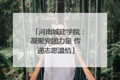 河南城建学院：凝聚党团力量 传递志愿温情