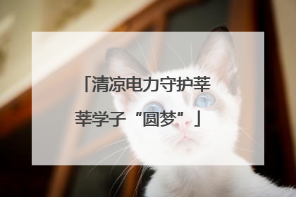 清凉电力守护莘莘学子“圆梦”