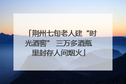 荆州七旬老人建“时光酒窖” 三万多酒瓶里封存人间烟火