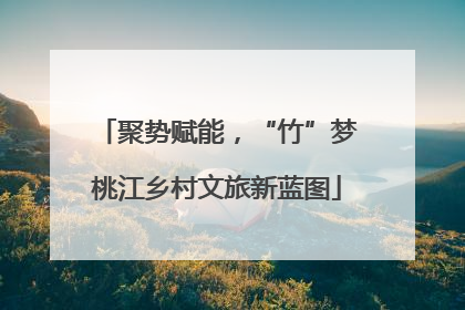 聚势赋能，“竹”梦桃江乡村文旅新蓝图