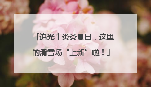 追光丨炎炎夏日，这里的滑雪场“上新”啦！