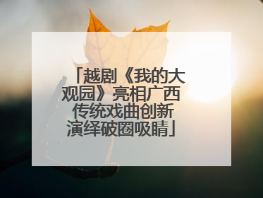 越剧《我的大观园》亮相广西 传统戏曲创新演绎破圈吸睛