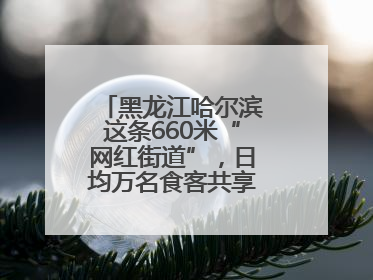 黑龙江哈尔滨这条660米“网红街道”，日均万名食客共享“平安滋味”
