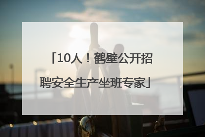 10人！鹤壁公开招聘安全生产坐班专家