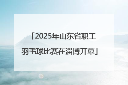 2025年山东省职工羽毛球比赛在淄博开幕