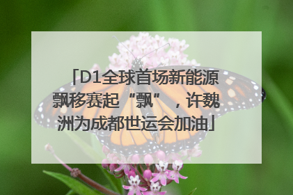 D1全球首场新能源飘移赛起“飘”，许魏洲为成都世运会加油